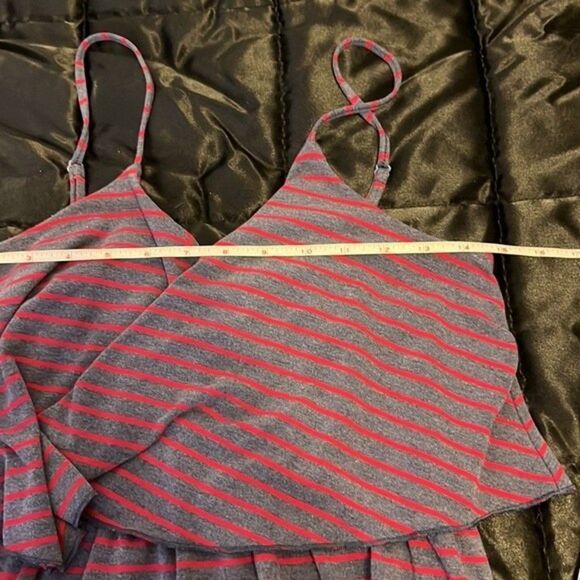 GAP Gray and Red Striped Sleeveless Mini Dress Size XS/Small - Picture 8 of 10